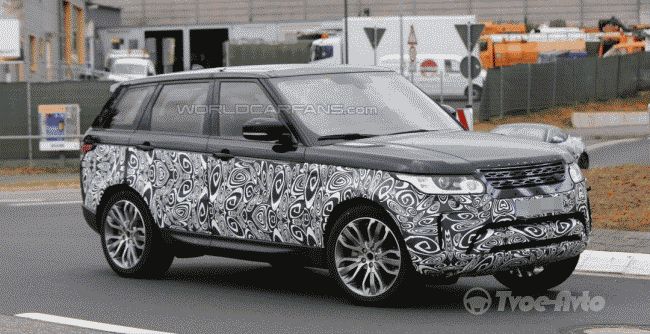 На тестовых испытаниях впервые замечен обновленный Range Rover Sport 2016 