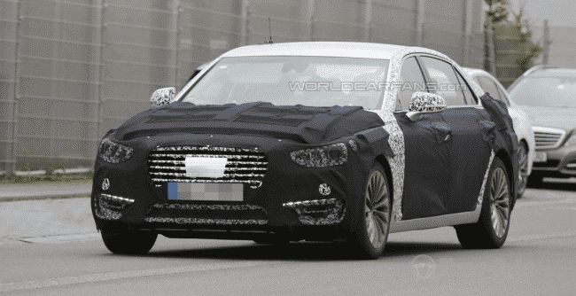 Hyundai Equus 2017 замечен на тестовых испытаниях