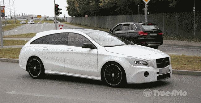 Mercedes-Benz тестирует слегка обновленный CLA Shooting Brake