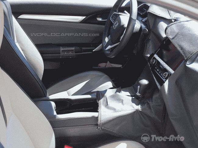 Серийное купе нового поколения Honda Civic замечено на тестах