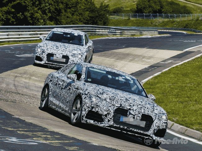 Audi A5 Coupe тестируется на трассе Нюрбургринга