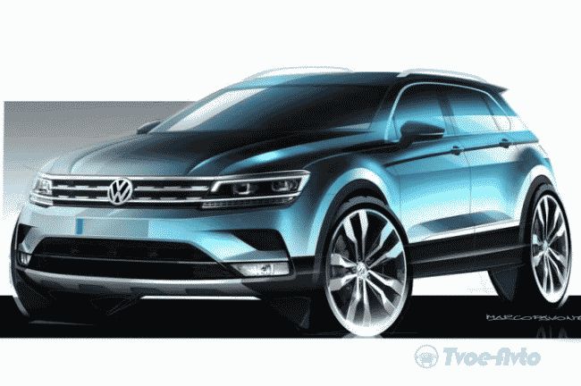 Volkswagen опубликовал скетчи нового поколения Tiguan