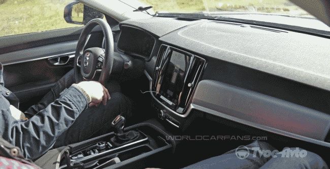 В Сети рассекречен интерьер флагманского седана Volvo S90