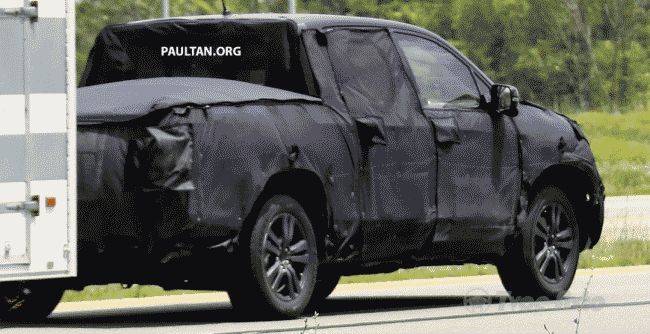 Пикап Honda Ridgeline замечен на тестах в Северной Америке