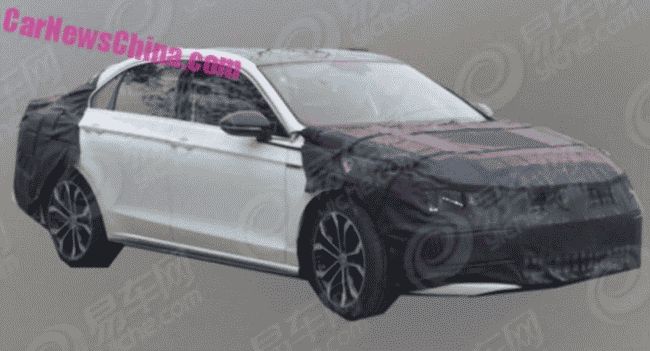 В Китае замечена "заряженная" версия Volkswagen Lamando GTS 