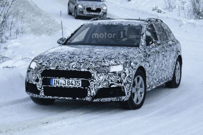 Новый Audi A4 Allroad испытывают в холодных условиях
