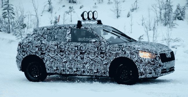 Маленький кроссовер Audi Q2 проходит испытания холодом