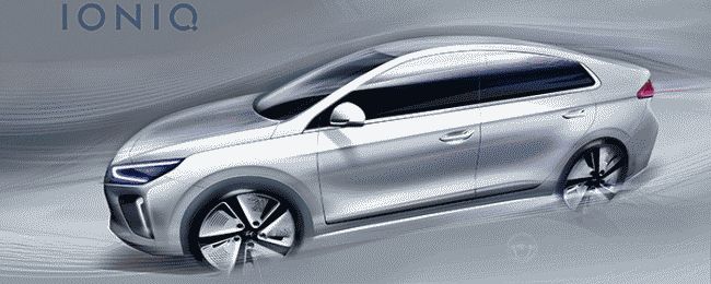 Первые официальные изображения гибрида Hyundai IONIQ опубликованы в Сети 