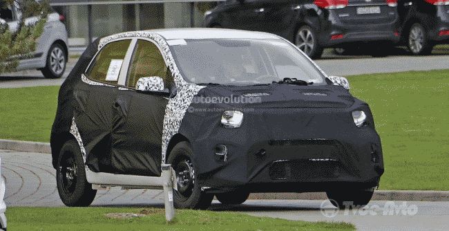 Kia Picanto 2017 впервые замечен на тестах