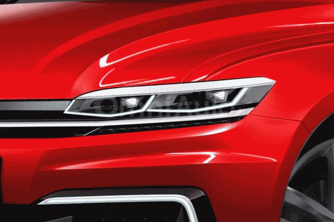Хэтчбек VW Golf 2017 показался на новом рендере