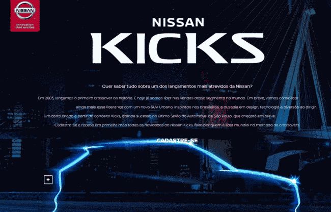 Nissan опубликовал тизер с силуэтом серийного кроссовера Kicks