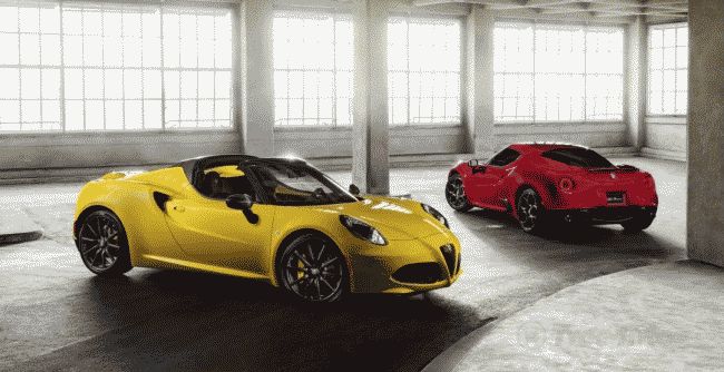 Alfa Romeo подготовил обновление для моделей 4C Coupe и 4C Spider