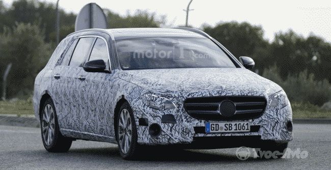 Новый Mercedes-Benz E-Class в кузове универсал замечен на тестах