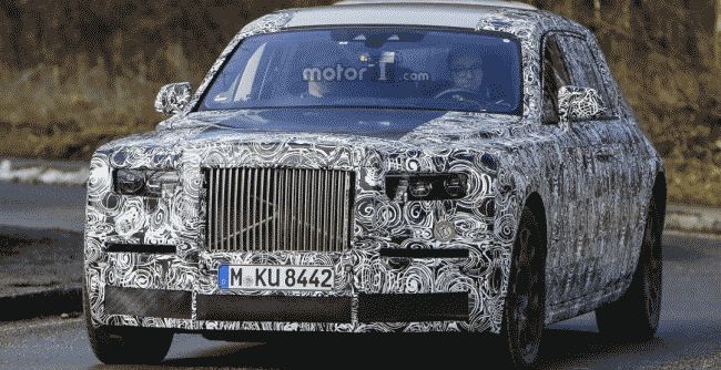 Седан Rolls-Royce Phantom нового поколения вышел на тесты