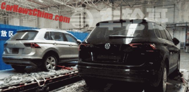 Новое поколение Volkswagen Tiguan привезли в Китай 