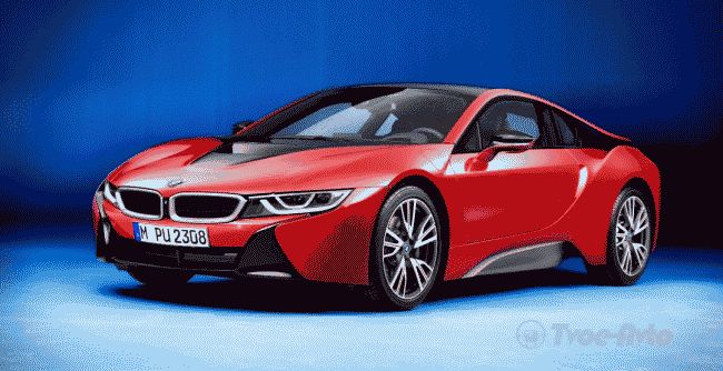 BMW анонсировал презентацию гибридного купе BMW i8 Protonic Red Edition 