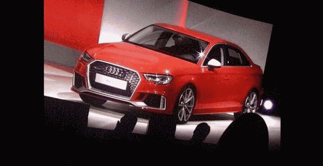 Первое официальное фото седана Audi RS3 "утекло" в Сеть