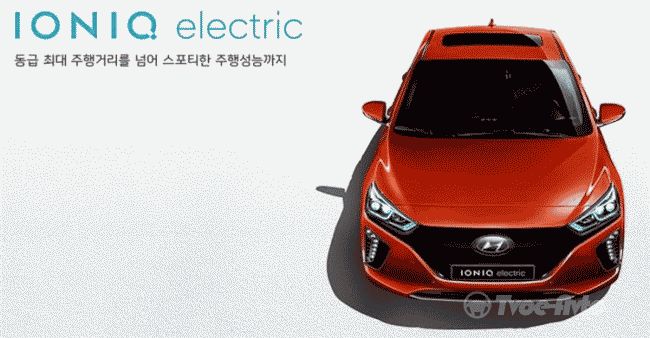 Hyundai рассекретил электрическую версию IONIQ Electric