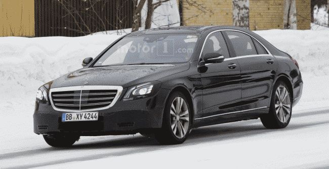 Mercedes-Benz тестирует обновленный S-Class почти без камуфляжа