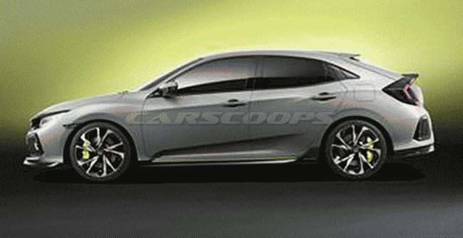 В Сеть «утекли» официальные фото нового Honda Civic Hatchback
