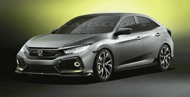 В Сеть «утекли» официальные фото нового Honda Civic Hatchback