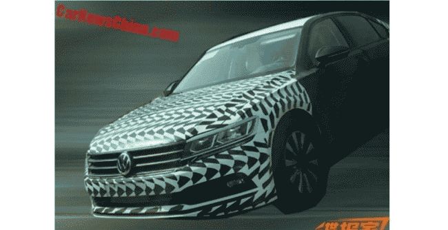 Volkswagen Phideon замечен на тестах в Китае
