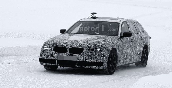 На тестах замечен универсал BMW 5-Series Touring 2017 