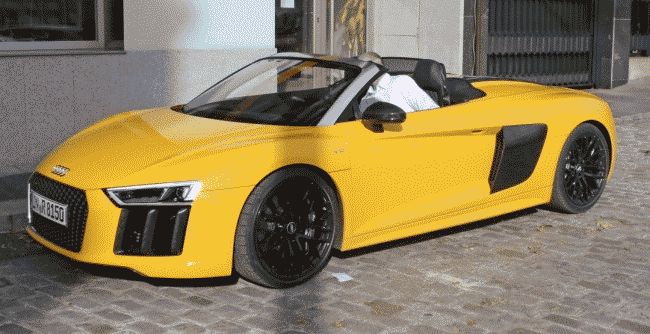 Внешность нового Audi R8 Spyder полностью рассекречена фотошпионами