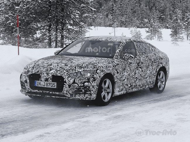 Новый Audi А5 замечен на тестах в Скандинавии