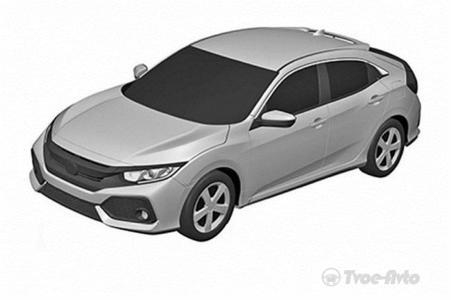 В Сети опубликованы патентные изображения нового хэтча Honda Civic