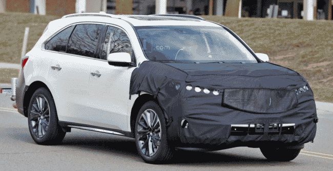 Acura MDX 2017 замечен на тестировании