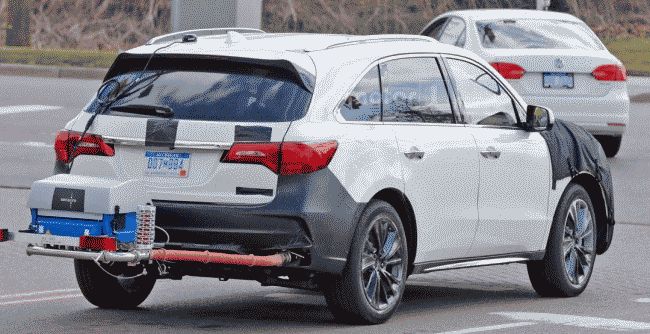 Acura MDX 2017 замечен на тестировании