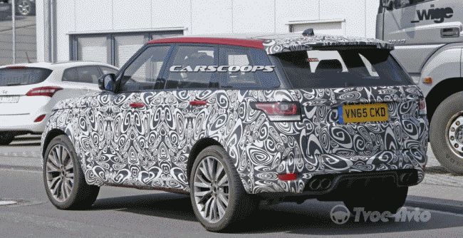 Обновленный Range Rover Sport SVR 2017 замечен на тестах