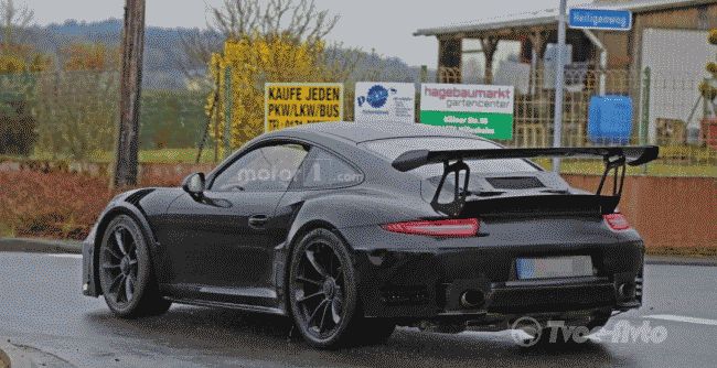 Porsche 911 GT3 RS замечен на тестах