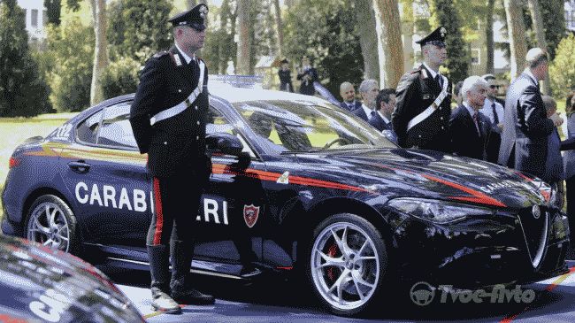 510-сильный Alfa Romeo Giulia превратили в полицейский автомобиль 