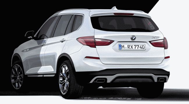 Рендеры нового поколения BMW X3 появились в Сети