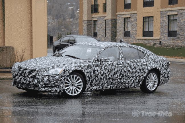 Новое поколение Lexus LS замечено на тестах 