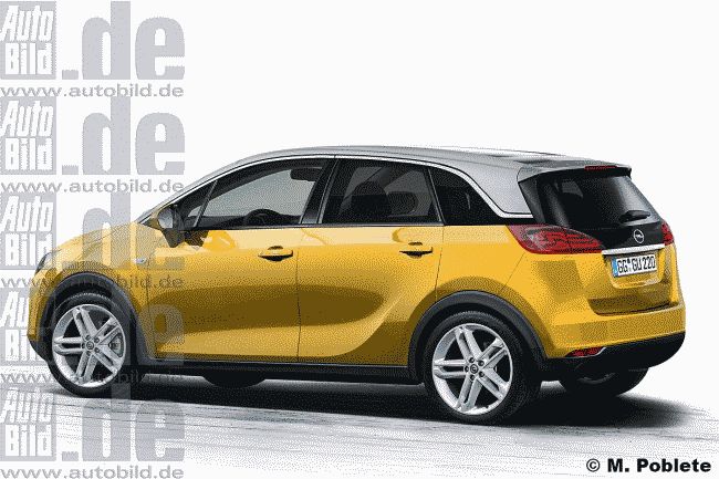 Новое поколение Opel Meriva станет кроссовером, построенным на базе нового Peugeot 3008 