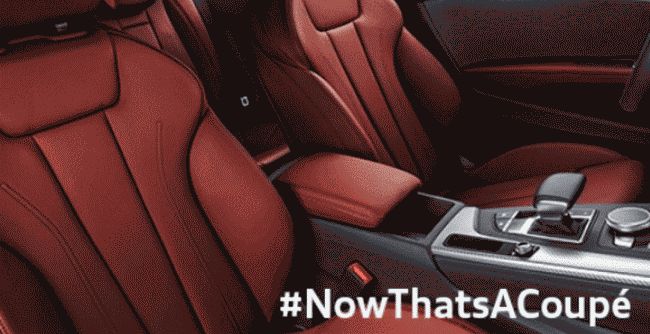 Audi показала изображение салона купе Audi A5 новой генерации