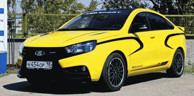 «АВТОВАЗ» показал жёлтый седан «Lada Vesta Sport»