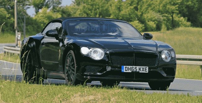 Рестайлинговый кабриолет Bentley Continental GT отправили на тесты