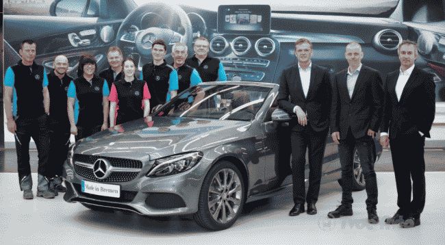 С конвейера в Бремене сошла первая автомодель Mercedes-Benz C-Class Cabriolet