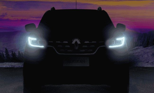 Внешность серийного пикапа Renault рассекретили наряду с тизером 