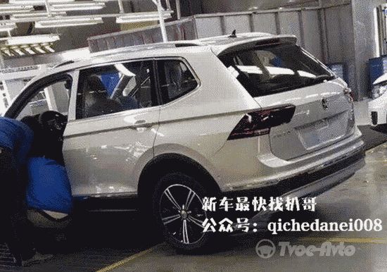 Фотошпионы запечатлели семиместный китайский Volkswagen Tiguan без камуфляжа