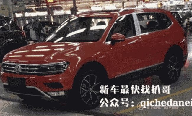 Фотошпионы запечатлели семиместный китайский Volkswagen Tiguan без камуфляжа