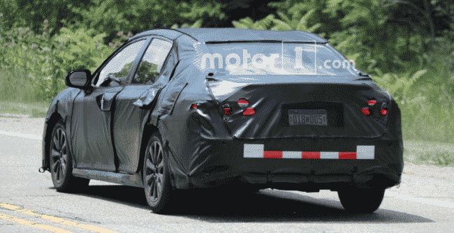 Toyota Camry нового поколения замечен на дорогах Мичигана