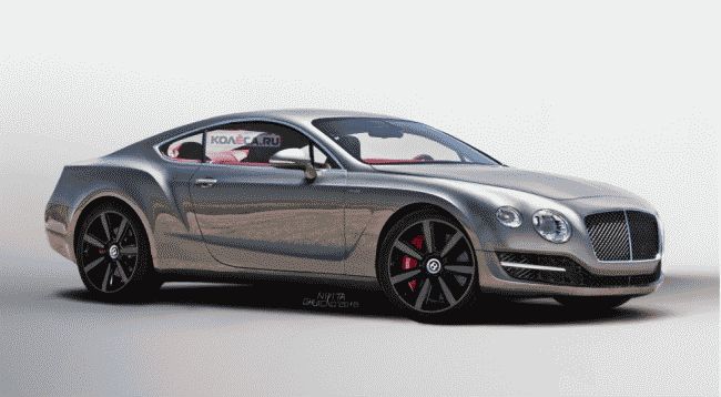 Новый Bentley Continental GT показали на первых изображениях