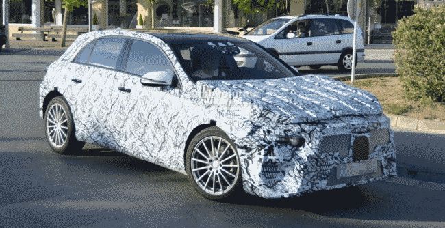 Тестовый прототип четвертого поколения Mercedes-Benz A-Class замечен на тестах