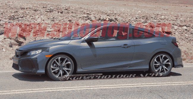 Honda тестирует купе Civic Si 