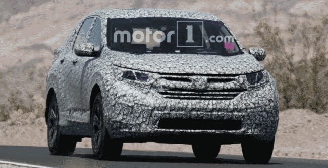 Новый Honda CR-V 2018 проходит тестирование в пустыне